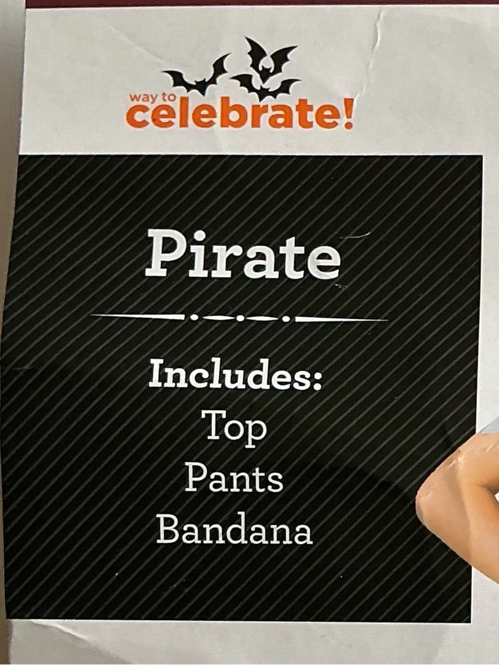 Boys' Pirate Costume Includes Top Pants & Bandana Size L (10/12) New In Package